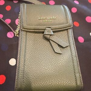 Kate Spade Green Phone Case with Pebbled Texture